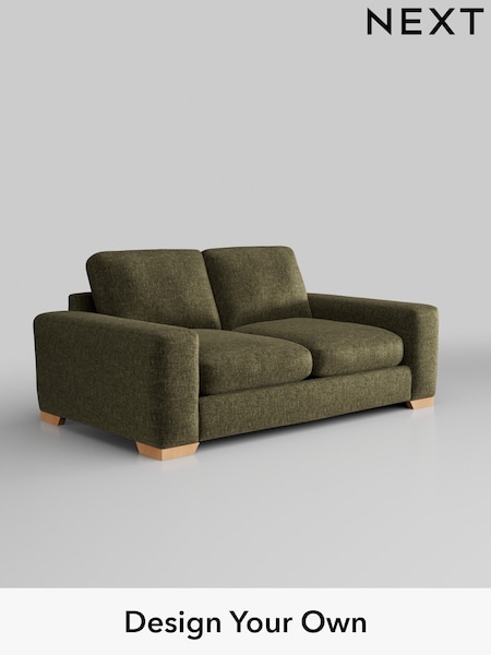 Plush Chenille/Moss Green Houghton Deep Relaxed Sit (H36924) | £1,325