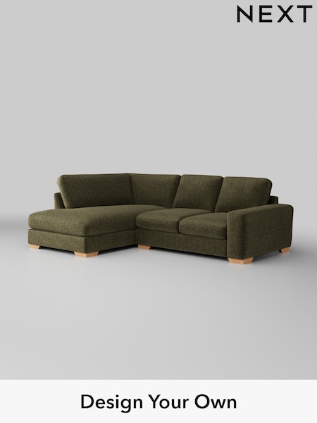 Plush Chenille/Moss Green Houghton Deep Relaxed Sit (H36924) | £2,150