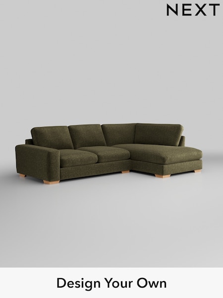 Plush Chenille/Moss Green Houghton Deep Relaxed Sit (H36924) | £2,250