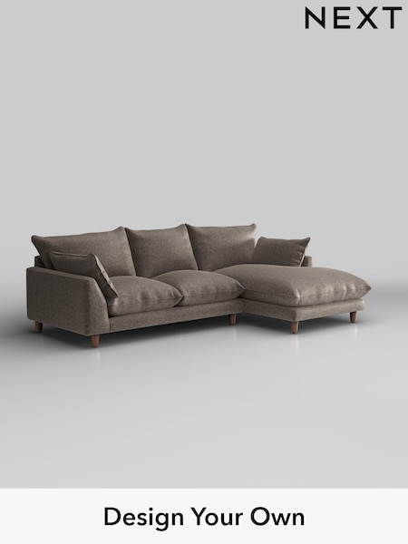 Plush Chenille/Mink Brown Noa Deep Relaxed Sit (H36925) | £1,875