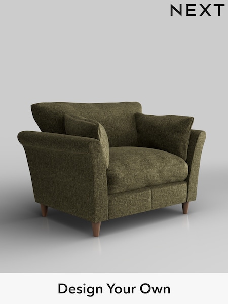 Plush Chenille/Moss Green Hartley Relaxed Sit (H36926) | £925