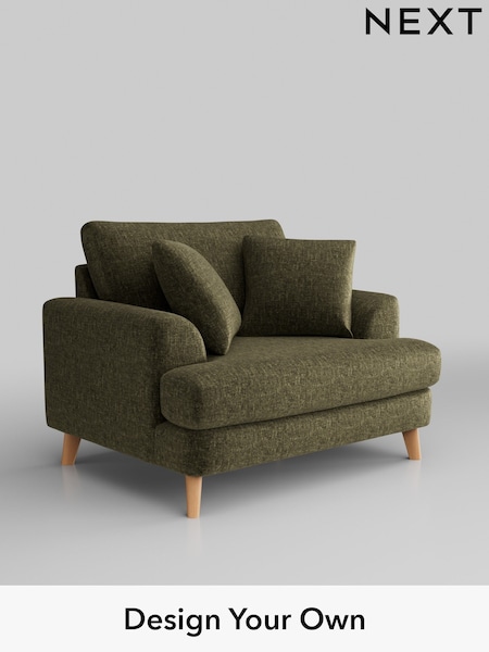Plush Chenille/Moss Green Parker (H36928) | £975