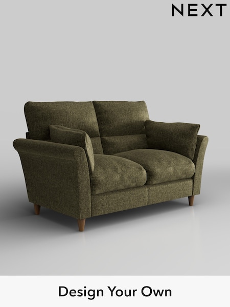 Plush Chenille/Moss Green Hartley Highback Relaxed Sit (H36935) | £1,125