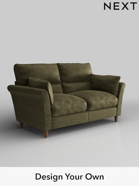 Plush Chenille/Moss Green Hartley Highback Relaxed Sit (H36935) | £1,225