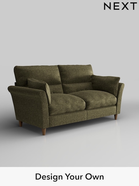 Plush Chenille/Moss Green Hartley Highback Relaxed Sit (H36935) | £1,325