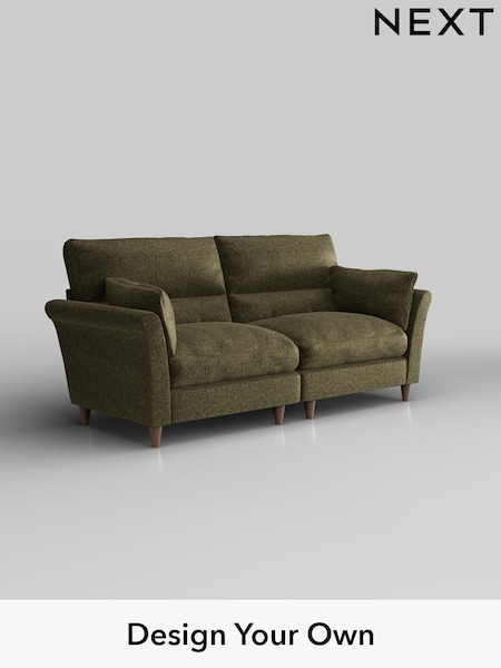 Plush Chenille/Moss Green Hartley Highback Relaxed Sit (H36935) | £1,425