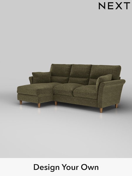 Plush Chenille/Moss Green Hartley Highback Relaxed Sit (H36935) | £1,950