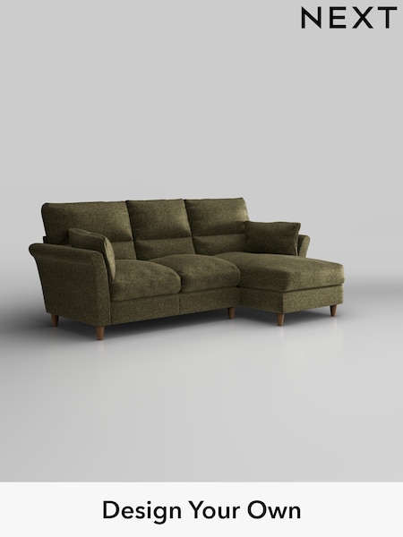 Plush Chenille/Moss Green Hartley Highback Relaxed Sit (H36935) | £1,950