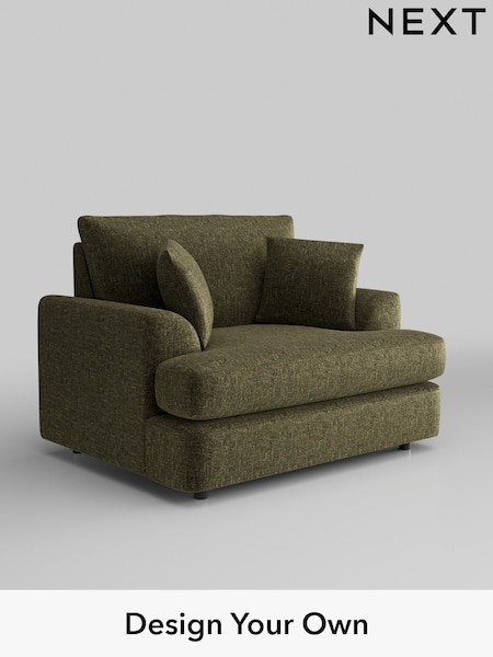 Plush Chenille/Moss Green Parker Platform (H36938) | £975