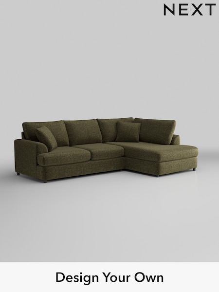 Plush Chenille/Moss Green Parker Platform (H36938) | £2,250