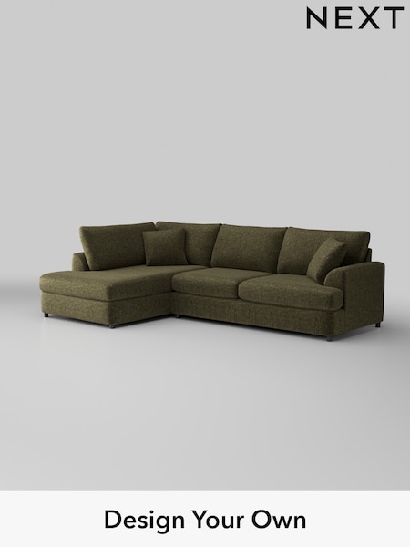 Plush Chenille/Moss Green Parker Platform (H36938) | £2,350