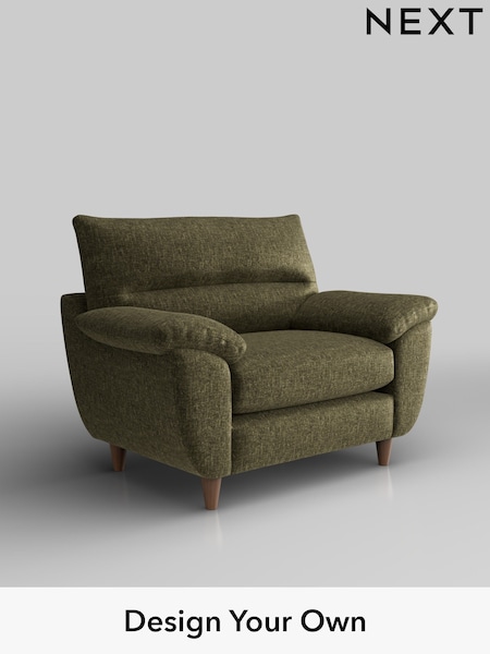 Plush Chenille/Moss Green Elliot Highback (H36941) | £775