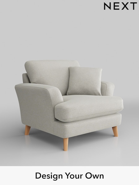 Plush Chenille/Oyster Conway Relaxed Sit (H36947) | £875
