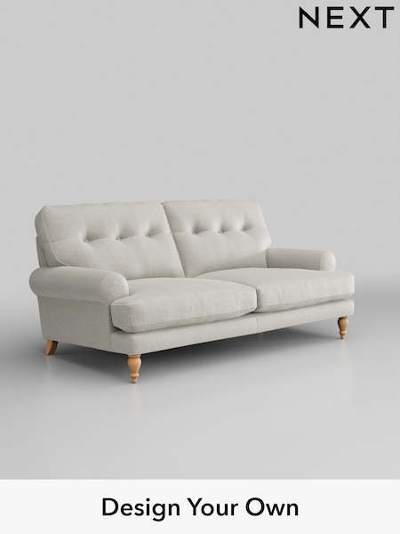 Plush Chenille/Oyster Erin Buttoned Back Deep Relaxed Sit (H36953) | £1,325