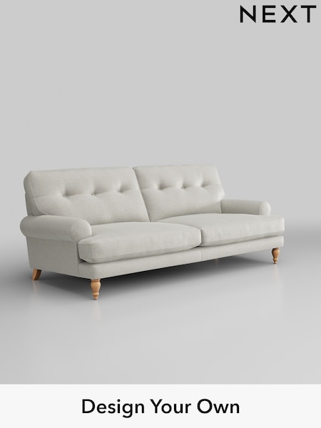 Plush Chenille/Oyster Erin Buttoned Back Deep Relaxed Sit (H36953) | £1,425
