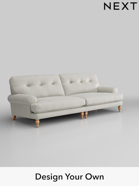 Plush Chenille/Oyster Erin Buttoned Back Deep Relaxed Sit (H36953) | £1,525