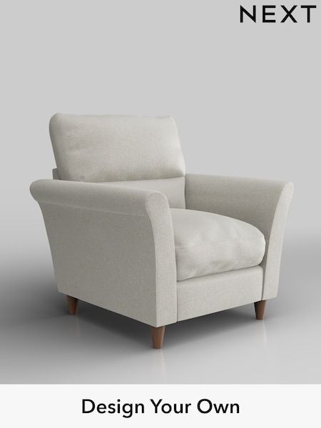 Plush Chenille/Oyster Hartley Highback Relaxed Sit (H36955) | £875