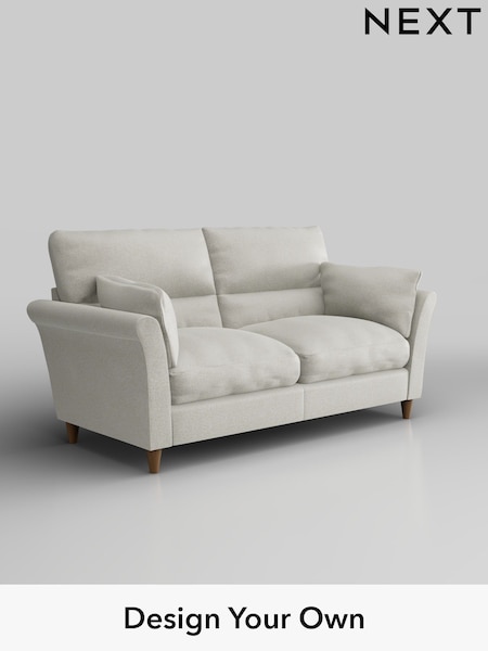 Plush Chenille/Oyster Hartley Highback Relaxed Sit (H36955) | £1,325