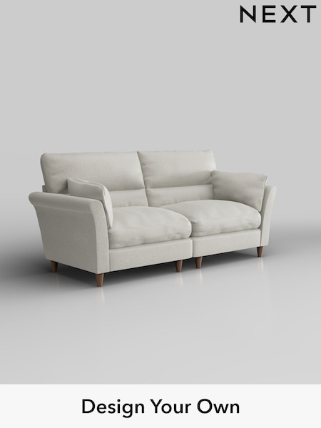 Plush Chenille/Oyster Hartley Highback Relaxed Sit (H36955) | £1,425