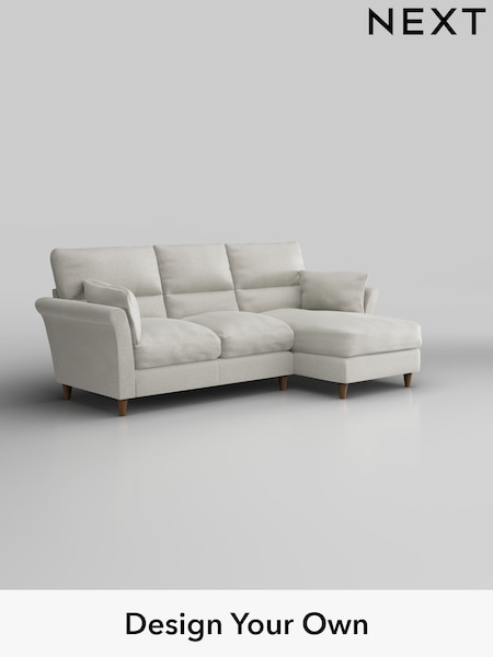 Plush Chenille/Oyster Hartley Highback Relaxed Sit (H36955) | £1,950