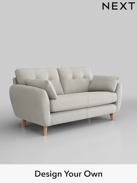 Plush Chenille/Oyster Wilson Buttoned Back (H36956) | £950
