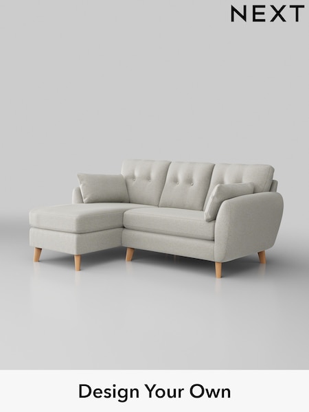 Plush Chenille/Oyster Wilson Buttoned Back (H36956) | £1,575