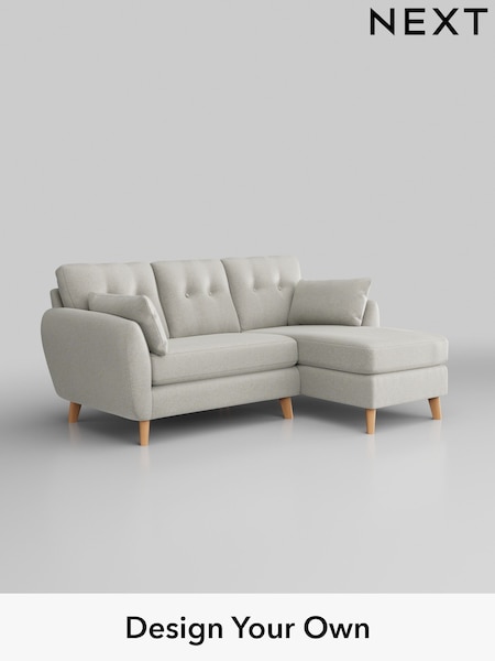 Plush Chenille/Oyster Wilson Buttoned Back (H36956) | £1,575