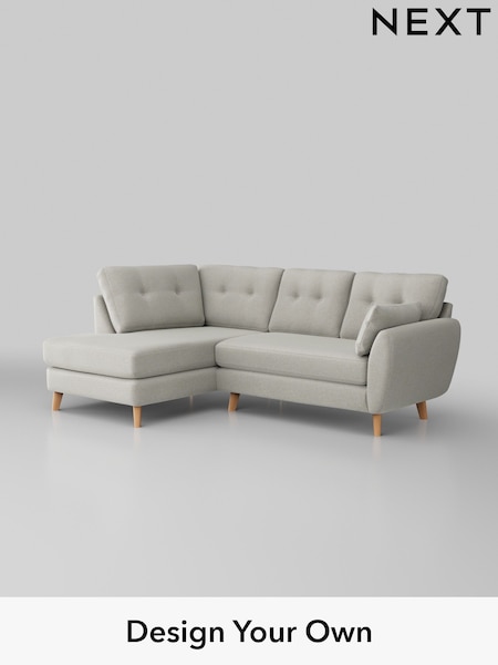 Plush Chenille/Oyster Wilson Buttoned Back (H36956) | £1,675