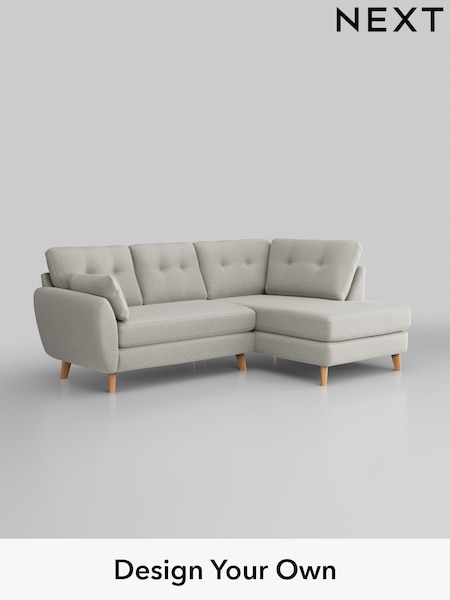 Plush Chenille/Oyster Wilson Buttoned Back (H36956) | £1,675