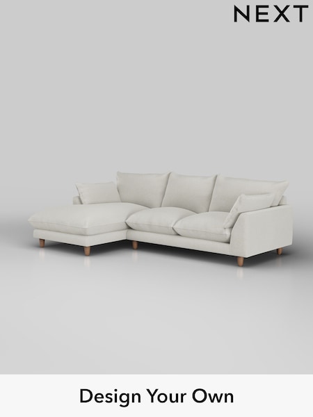 Plush Chenille/Oyster Noa Deep Relaxed Sit (H36958) | £1,875