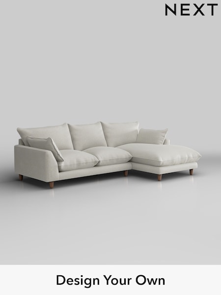 Plush Chenille/Oyster Noa Deep Relaxed Sit (H36958) | £1,875