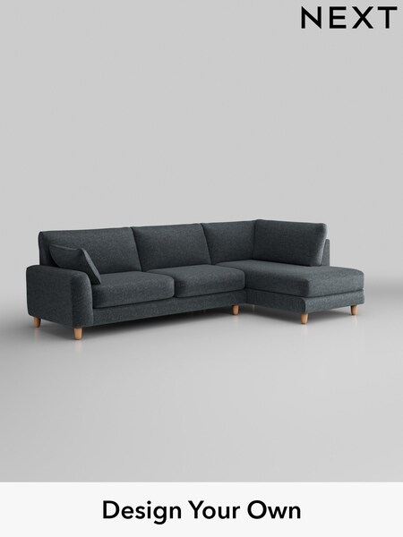 Plush Chenille/Slate Blue Campbell (H36963) | £1,975