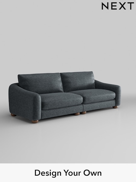 Plush Chenille/Slate Blue Arches (H36965) | £1,425