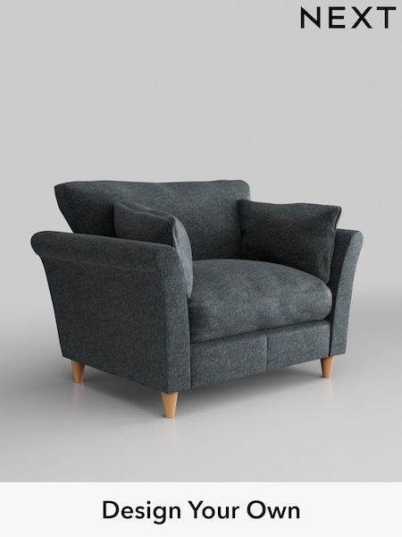 Plush Chenille/Slate Blue Hartley Relaxed Sit (H36966) | £925