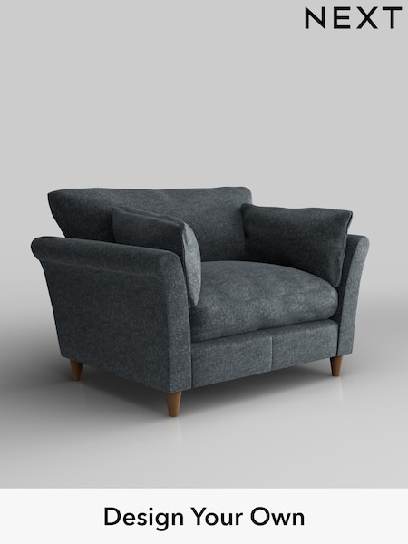 Plush Chenille/Slate Blue Hartley Relaxed Sit (H36966) | £1,025
