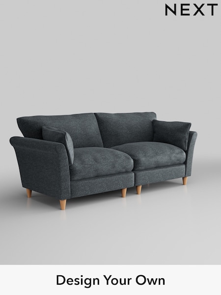 Plush Chenille/Slate Blue Hartley Relaxed Sit (H36966) | £1,375