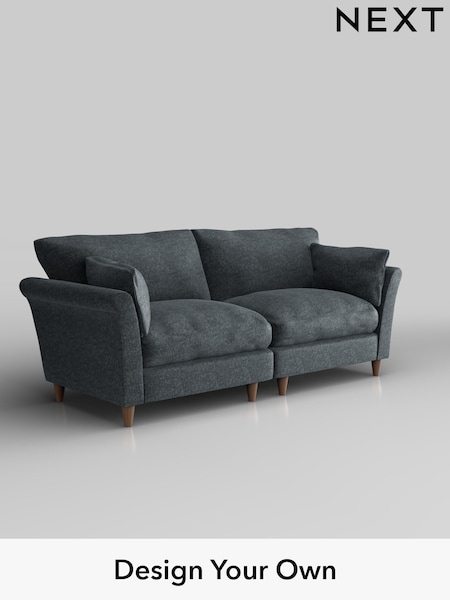 Plush Chenille/Slate Blue Hartley Relaxed Sit (H36966) | £1,375