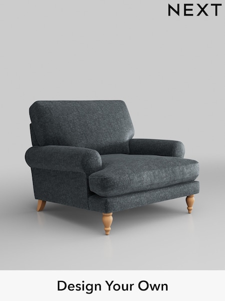 Plush Chenille/Slate Blue Erin Deep Relaxed Sit (H36971) | £875