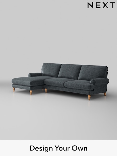 Plush Chenille/Slate Blue Erin Deep Relaxed Sit (H36971) | £1,975