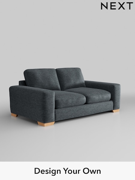 Plush Chenille/Slate Blue Houghton Deep Relaxed Sit (H36977) | £1,325