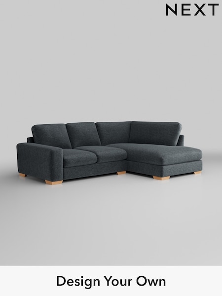 Plush Chenille/Slate Blue Houghton Deep Relaxed Sit (H36977) | £2,150