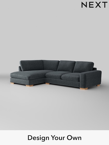 Plush Chenille/Slate Blue Houghton Deep Sit (H36979) | £2,199