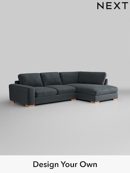 Plush Chenille/Slate Blue Houghton Deep Sit (H36979) | £2,199