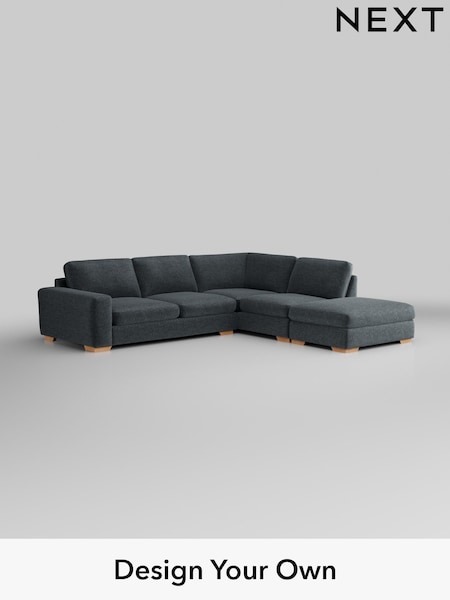 Plush Chenille/Slate Blue Houghton Deep Sit (H36979) | £2,599