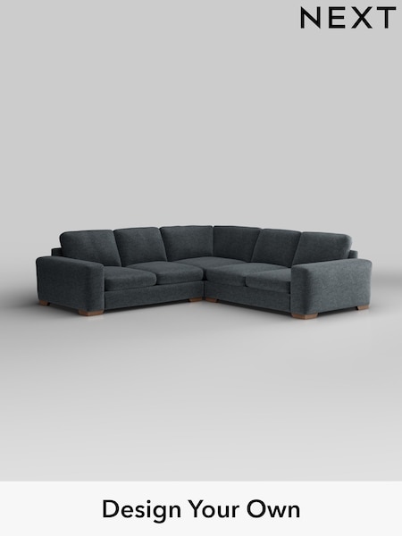 Plush Chenille/Slate Blue Houghton Deep Sit (H36979) | £2,775