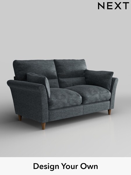 Plush Chenille/Slate Blue Hartley Highback Relaxed Sit (H36983) | £1,225