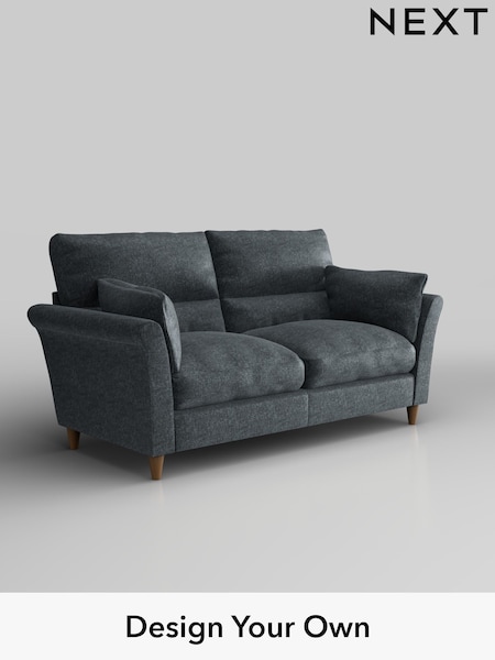 Plush Chenille/Slate Blue Hartley Highback Relaxed Sit (H36983) | £1,325