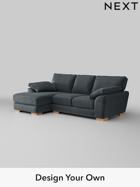 Plush Chenille/Slate Blue Stamford Grand Relaxed Sit (H36984) | £2,275