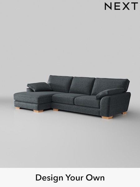 Plush Chenille/Slate Blue Stamford Grand Relaxed Sit (H36984) | £2,550