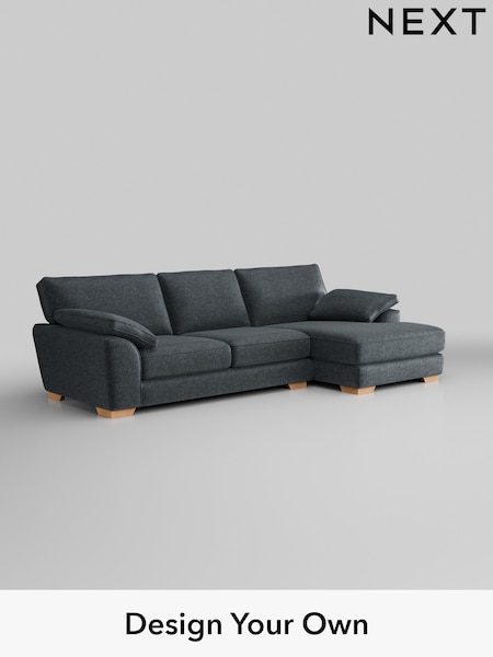 Plush Chenille/Slate Blue Stamford Grand Relaxed Sit (H36984) | £2,550